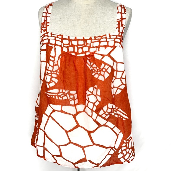 J. Crew Tops - Sold-J. Crew Batick Turtle Tank Blouse